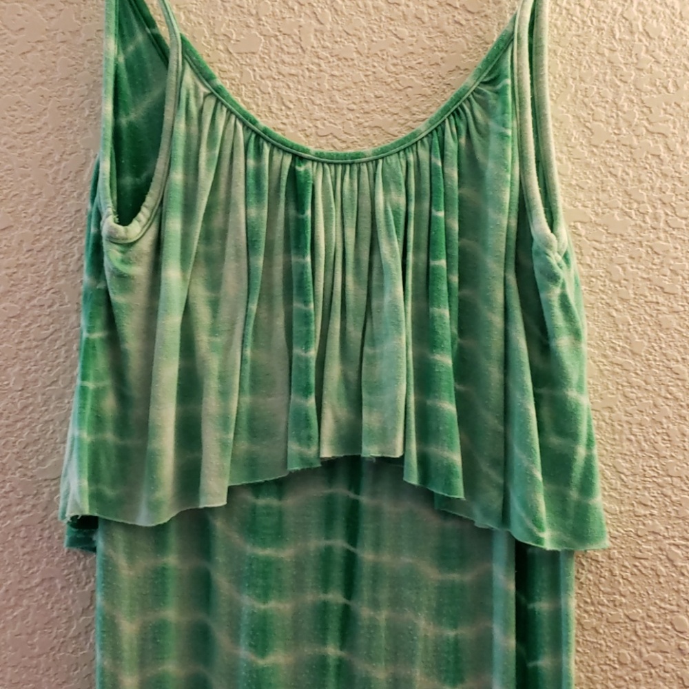 Green maxi dress